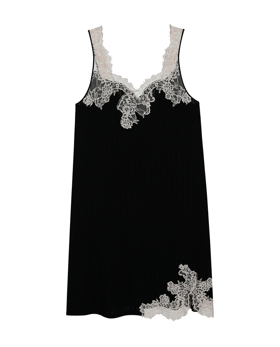 Aimer Lace Wide Shoulder Short Nightgown - Image 14