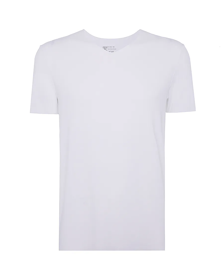 Aimer Men V-Neck Modal Short-Sleeved T-Shirt - Image 9